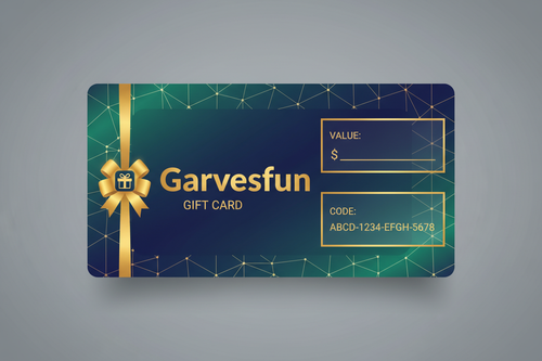 gift card design for garvesfun